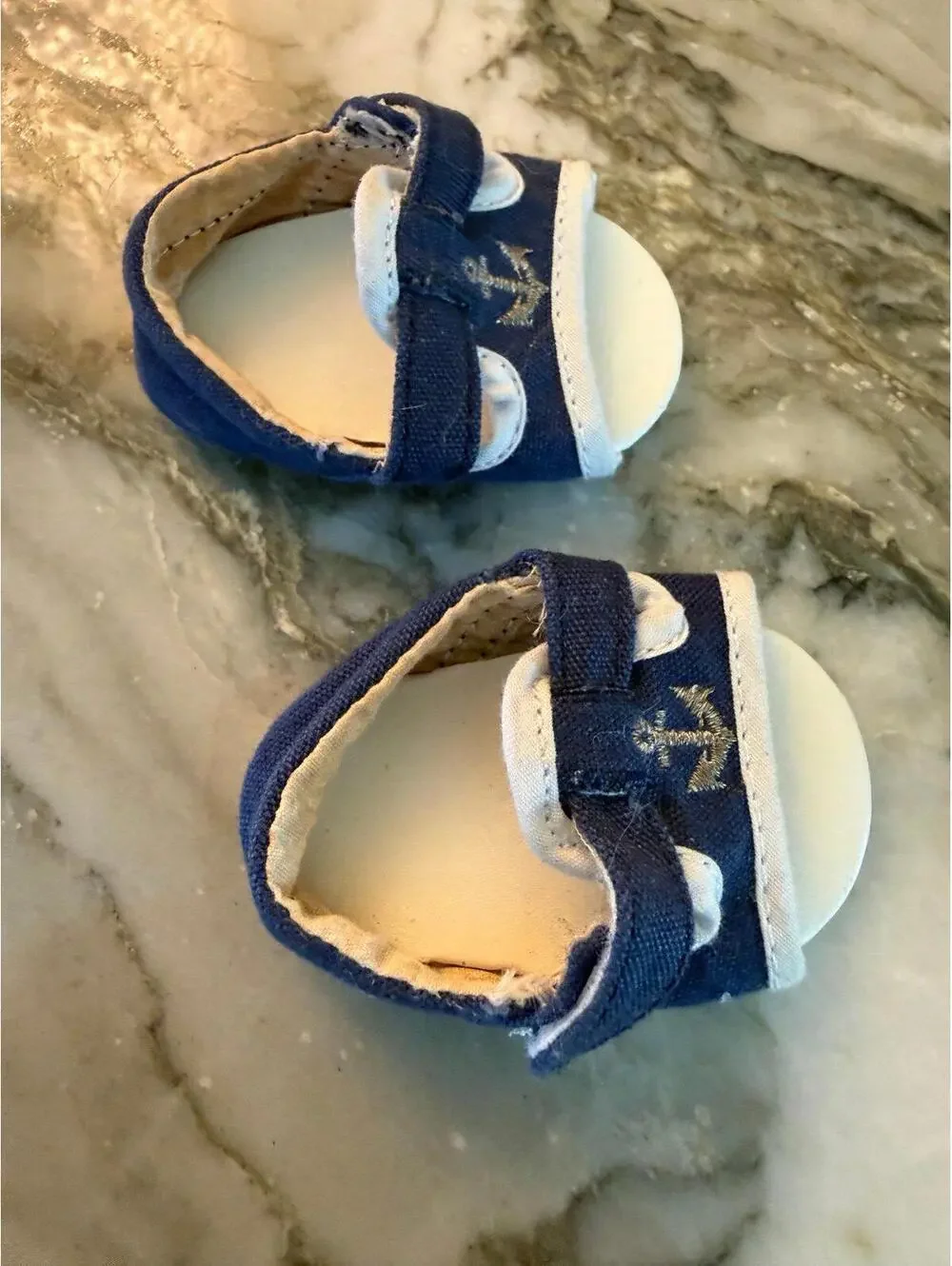Pleasant Company American Girl Bitty Baby girls anchor navy shoes A904
